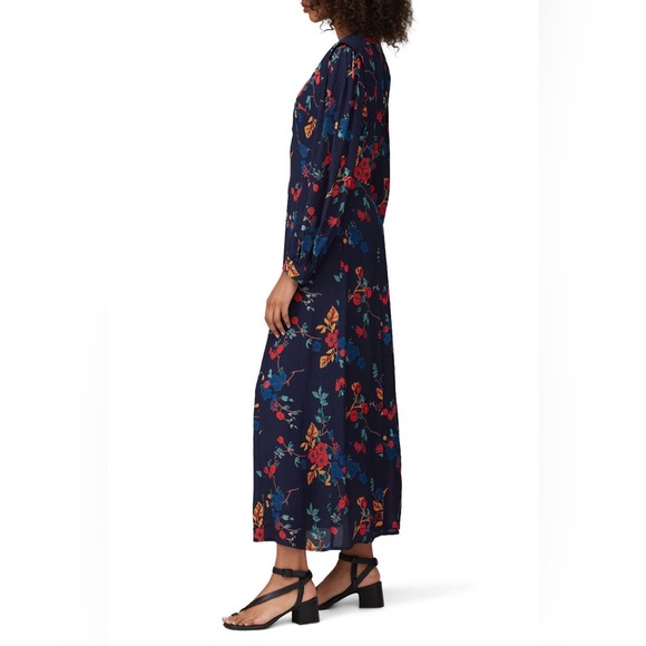 Sea NY Mari long sleeve modern midi dress in a blue floral print size 2 - Picture 3 of 10